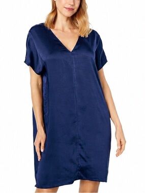 Lilla P Deep Navy Double V-Neck Knit Dress